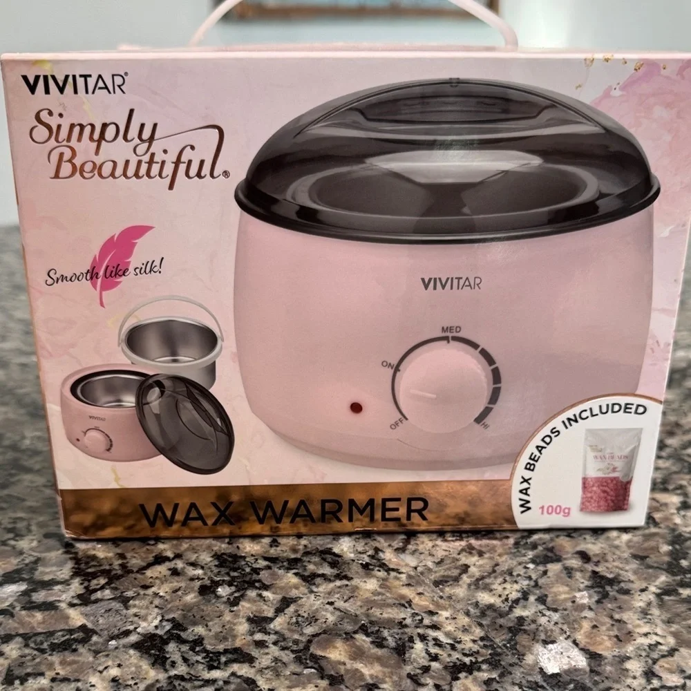Wax Warmer with Pink Wax Beads vivitar NWT